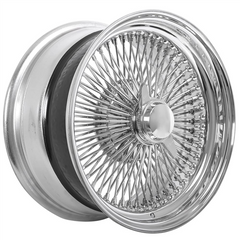 15" Wire Wheel 100 Spoke Standard Spokes 🔥 15X7 🔥 Chrome Rim ✅ Limited 🔻