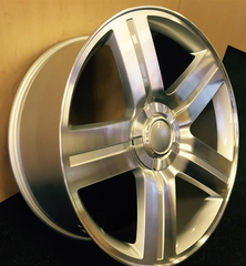 22" STW 258-M Wheel TEXAS EDITION Wheel 🌟 22X9 +30 6X139.7 🌟 C.B 78.1 B Silver Machined Rim