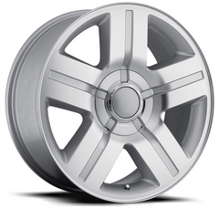 22" STW 258-M Wheel TEXAS EDITION Wheel 🌟 22X9 +30 6X139.7 🌟 C.B 78.1 B Silver Machined Rim