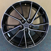 18" Velsen Wheel 582-M 🌟 18X8 +38 5X114.3 🌟 C.B-73.1 Gloss Black & Machined Rim