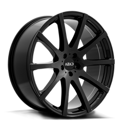 24" AZAD AZ1970 Wheel π 24X10 +30 6X139.7 π C.B 78 Black Rim
