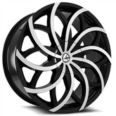 22" Azara AZA-504 Wheel π₯ 22X9.5 5X115 + 5X120 +15 π₯ C.B 74.1 Black Machined Rim β
π» Last Rim β΅ β π»