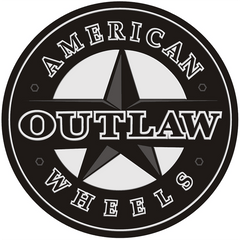 17" American Outlaw Dusty Road Wheel 🔥 17X8.5 +0 6X139.7 🔥 C.B 106 Satin Black Rim🔻✅