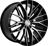 24" Lexani Aries Wheel 🌟 24X10 5X127 +35 🌟 CB 78.1 Black & Machined Rim