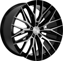 24" Lexani Aries Wheel 🌟 24X10 5X127 +35 🌟 CB 78.1 Black & Machined Rim