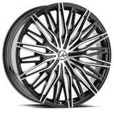 20" Azara AZA-522 Wheel 🔥 20X8.5 5X112 5X114.3 🔥CB74.1 Black Machined Rim ✅🔻