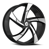 18" Azara AZA-524 Wheel π₯ 18X8 +35 5X112 5X114.3 π₯CB74 Black Machined Rim β
π»