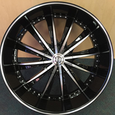 20" Borghini B19-M Wheel 🌟 20X8.5 +13 6X139.7 🌟 C.B 108 Black & Machined Rim + Lip