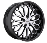 20" Borghini B67-M Wheel 🌟 20X8.5 +35 5X114.3 🌟 C.B 73.1 Black & Machined Rim + Lip