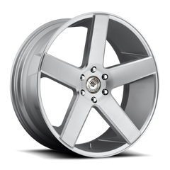 24" Street Force Baller Wheel 🔥 24X10 +15 5X139.7 🔥CB 78 Silver Machined Rim ✅
