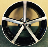 20" DCENTI DCTL 009-M Wheel 🌟 20X8.5 +35 5X120 🌟 C.B 74.2 Black & Machined Rim