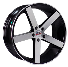 22" Drift Racing DR10 L909 Wheel 🔥 22X9 +35 5X114.3 🔥CB74.1 Black Machined Rim ✅