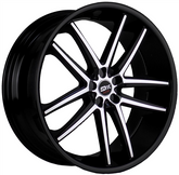 22" Drift Racing DR12 L912 Wheel π₯22X9 +15 5X115 π₯CB 73.1 Black Machined Rim β