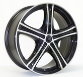 18" Drift Racing DR18 L245 Wheel π₯ 18X7.5 +35 5X108 π₯C.B 73.1 Black Machined Rim β