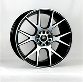 15" DRIFT Racing DR306 Wheel π 15X7 +25 5X100 + 5X114.3 π C.B 73.1 Black Machined Rim β