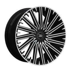 20" Drastic DS10-M Wheel 🌟 20X8.5 +35 5X108 + 5X114.3 🌟 C.B 73.1 Black & Machined Rim