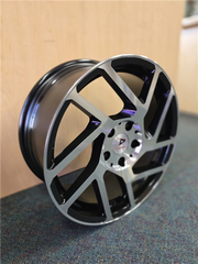 17" Drastic DS2-M Wheel π 17X7.5 +38 5X114.3 π C.B 73.1 Black & Machined Rim