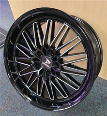 18" Drastic DS3-M Wheel 🌟 18X8 +38 5X114.3 🌟 C.B 73.1 Black & Machined Window Rim