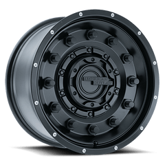 17" American Outlaw Dusty Road Wheel 🔥 17X8.5 +0 6X139.7 🔥 C.B 106 Satin Black Rim🔻✅