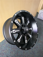 17" Gima Offroad GOF-9 Wheel 🌟 17X9 0 5X139.7 🌟 C.B 108 Black & Machined Rim