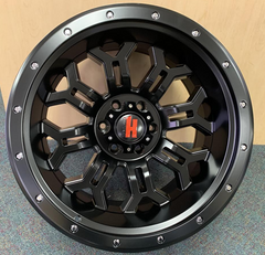 20" HAVOK H108 Wheel 🔥 20X12 -44 8X180 🔥CB 125 Matte Black & Machined Rim 🔻