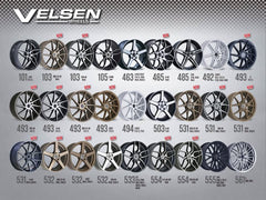 18" Velsen Wheel 563-M 🌟 18X8 +38 5X114.3 🌟 C.B-73.1 Gloss Black Rim
