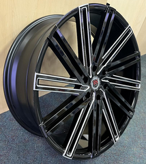 24" Red Sport RSW08 Wheel 🔥 24X9.5 +30 6X139 🔥 C.B 78.1 Black & Milled Rim ✅