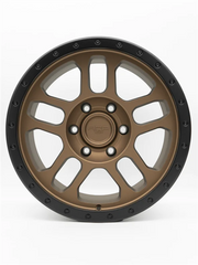 17" AGP 301-8 TRUX Offroad 17X9 -12 5X127 C.B 71.5 Bronze W/Black Ring