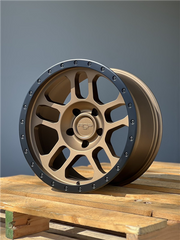 17" AGP 301-8 TRUX Offroad 17X9 -12 5X127 C.B 71.5 Bronze W/Black Ring