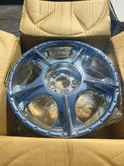 18" U2-010 Wheel 🔥 18X7.5 5X112 + 5X114.3 +35🔥C.B 73.1 Chrome Rim ✅ No Cap🔻 Last Rim ⓵ ⌛ 🔻