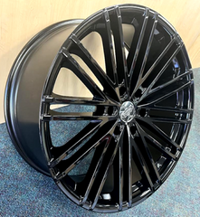 22" VERSANTE VE227-M Wheel π₯ 22X9.5 +30 6x139.7 π₯ C.B 78.1 Black Silver Bolt Rim β