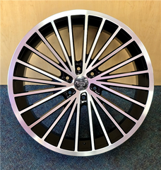 24" VERSANTE VE249-M Wheel π₯ 24X9.5 +30 6X139.7 π₯ CB 78.1 Black Machined Rim β