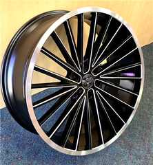 24" VERSANTE VE249-M Wheel π₯ 24X9.5 +30 6X139.7 π₯C.B 78.1 Black & Milled Rim β