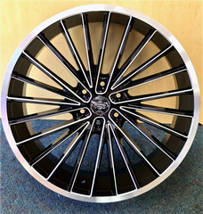 24" VERSANTE VE249-M Wheel π₯ 24X9.5 +30 6X139.7 π₯C.B 78.1 Black & Milled Rim β