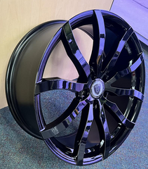 17" Borghini B32-M Wheel 🌟 17X7.5 +38 5X100 + 5X114.3 🌟 C.B 73.1 mm Black Rim