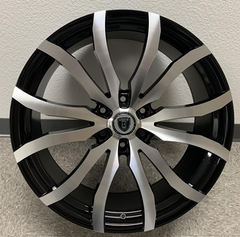 24" Borghini  B33-M Wheel 🌟 24X9.5 +30 6X139.7 🌟 C.B 78.1 Black & Machined Rim