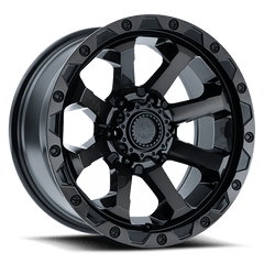 20" American Outlaw Capone Wheel 🔥 20X9 +10 5X127 🔥CB 71.6 Satin Black Rim ✅🔻