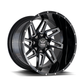 22" Force Off-Road F02 Wheel π₯ 22X12 -44 8X170 π₯C.B 125.2 Black & Milled Rim β