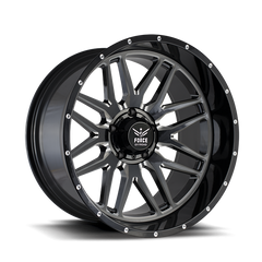 20" Force Off-Road F04 Wheel 🔥 20X10 -12 5X127 🔥C.B 78.1 Black & Milled Rim ✅