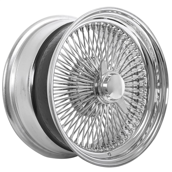 15" Wire Wheel 100 Spoke Standard Spokes 🔥 15X7 🔥 Chrome Rim ✅ Limited 🔻