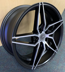 17" Velsen 101 Wheel 🌟 17X7.5 +38 5X114.3🌟C.B 73.1 Black Machined Rim ✅Limited