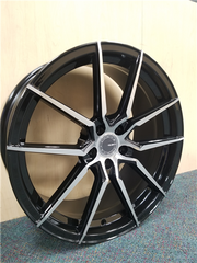 18" Velsen 103 Wheel 🔥 18X8 +38 5X114.3 🔥 C.B 73.1 Black & Machined Rim ✅⌛