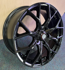17" Velsen VEL 108 Wheel 17X7.5 5X114.3 +38 🔥 C.B 73.1 Gloss Black Rim ✅
