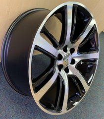 24" Replica STW228 Wheel 🔥24X10 +30 6X139.7 🔥Fit Escalade Black Machine Rim✅🔻