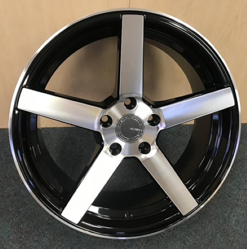 17" Velsen VEL 463-M Wheel 17X7.5 5X114.3 +38 🔥 C.B 73.1 Black Machined Baller Rim ✅