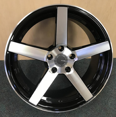 17" Velsen VEL 463-M Wheel 17X7.5 5X114.3 +38 🔥 C.B 73.1 Black Machined Baller Rim ✅