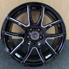 16" Velsen VEL 499-M Wheel 16X6.5 5X114.3 +38 🔥 C.B 73.1 Gloss Black Rim ✅