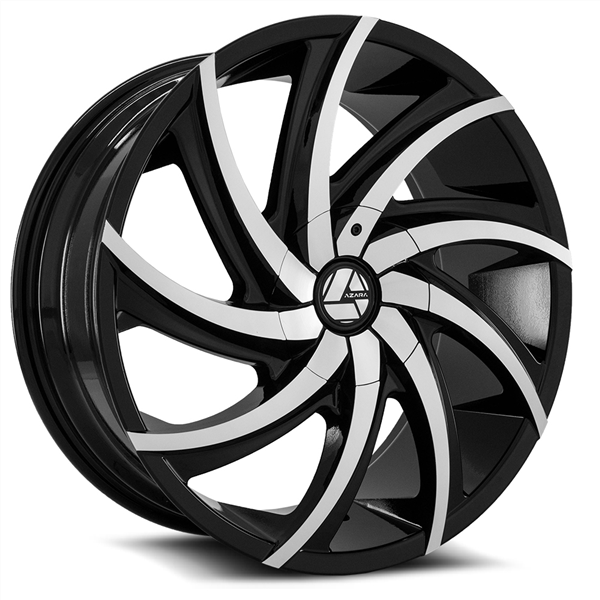 18" Azara AZA-503 Wheel 🔥 18X8 5X114.3 + 5X120 +35 🔥 C.B 74.1 Black Machined Rim ✅🔻 Last Rim ⓵ ⌛ 🔻