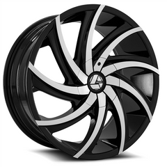 18" Azara AZA-503 Wheel 🔥 18X8 5X114.3 + 5X120 +35 🔥 C.B 74.1 Black Machined Rim ✅🔻 Last Rim ⓵ ⌛ 🔻