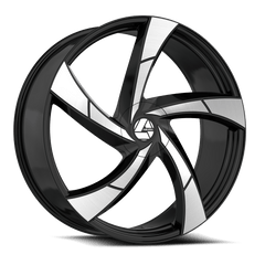 18" Azara AZA-524 Wheel 🔥 18X8 +35 5X100 5X114.3 🔥CB74 Black  Machined Rim ✅🔻